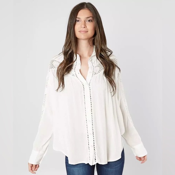 Free People Katie Bird Blouse - Picture 4 of 15